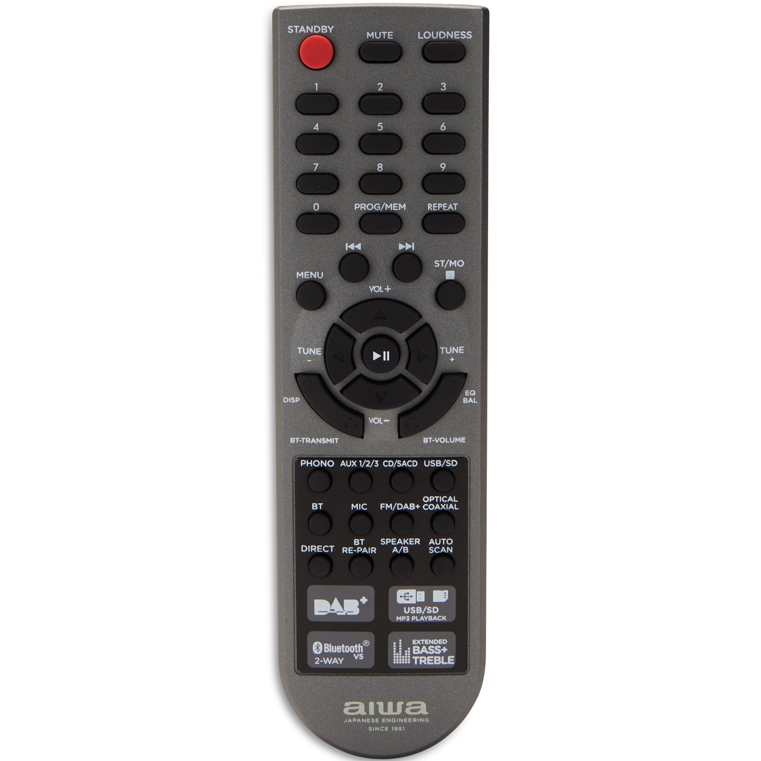 AIWA Stereo-receiver med Bluetooth 2 x 100 Watt RMS @4Ohm