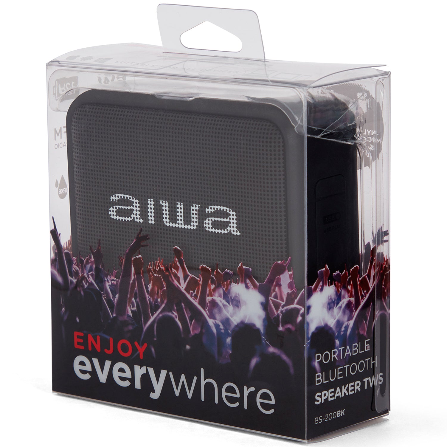 AIWA Bluetooth-högtalare Svart