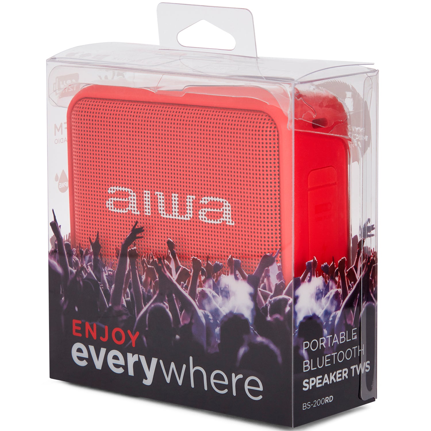 AIWA Bluetooth-högtalare Röd