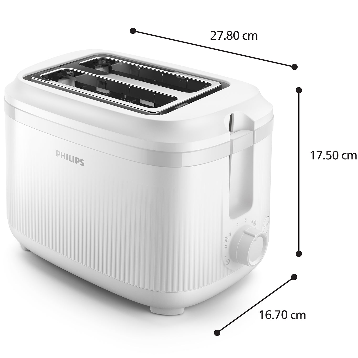 Philips Brödrost HD2511/00 Arctic White 3000 serien
