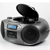 AIWA Boombox CD Radio Kassett USB Bluetooth BBTC-550MB Mörkgrå