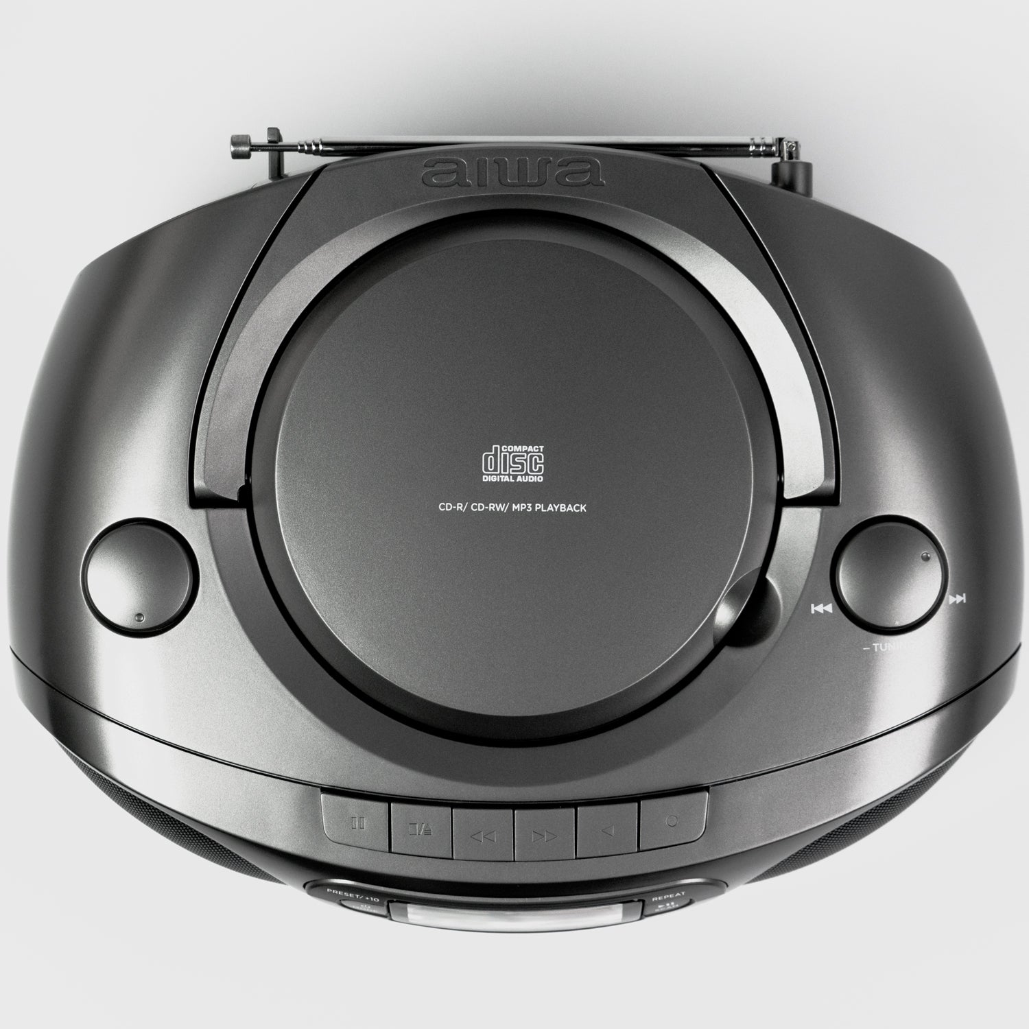 AIWA Boombox CD Radio Kassett USB Bluetooth BBTC-550MB Mörkgrå