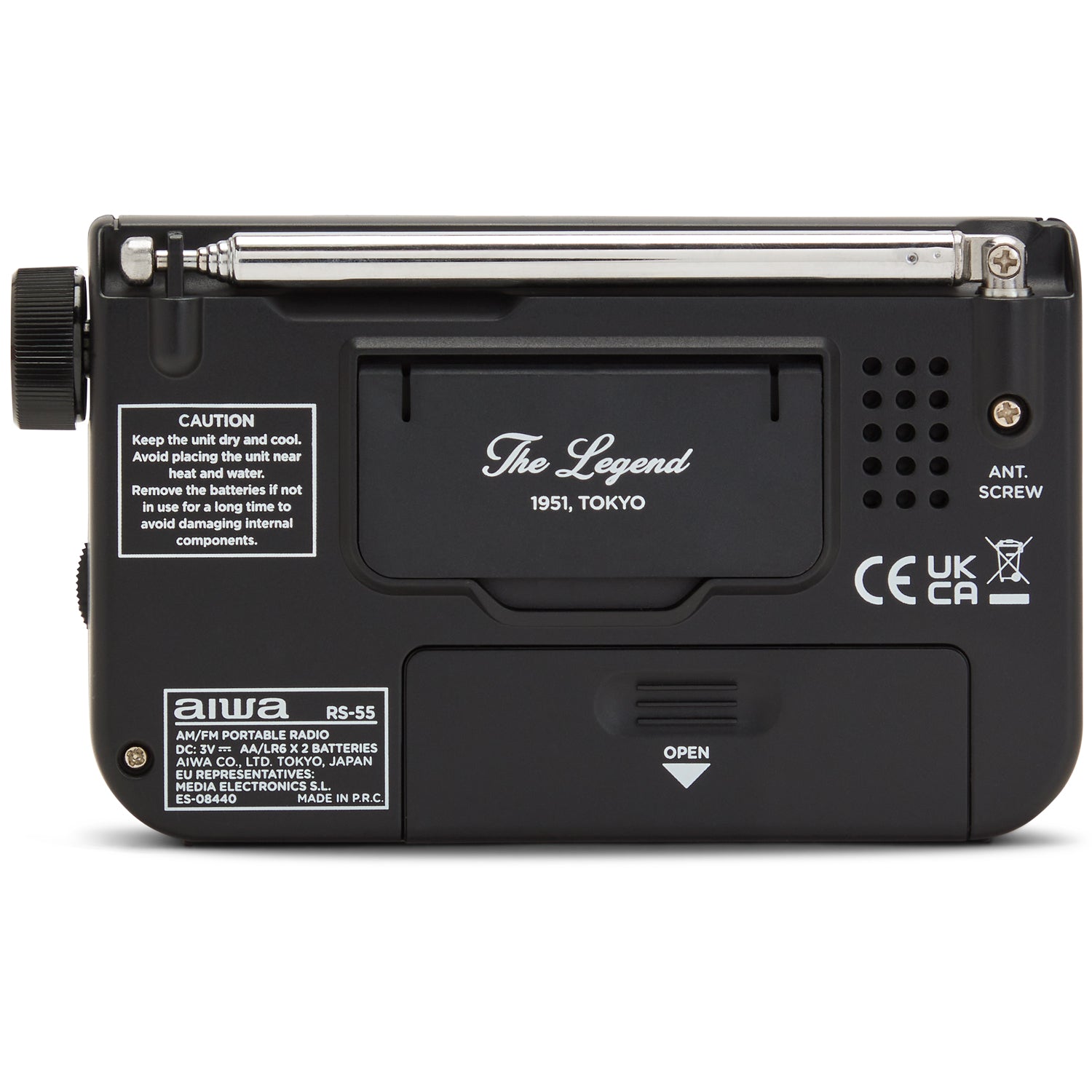 AIWA Radio FM AM Fick-format RS-55/BK Svart