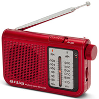 AIWA Radio FM AM Fick-format RS-55/RD Röd