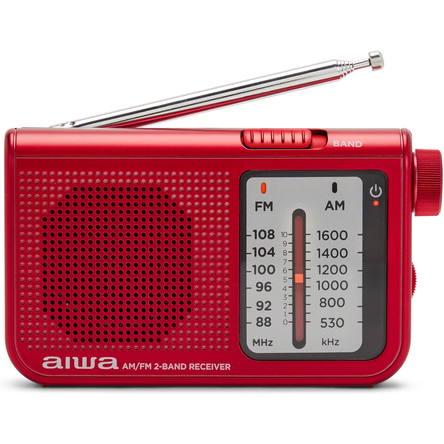 AIWA Radio FM AM Fick-format RS-55/RD Röd