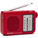 AIWA Radio FM AM Fick-format RS-55/RD Röd