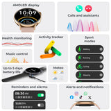 KSIX Smartklocka Core 2 AMOLED - Svart