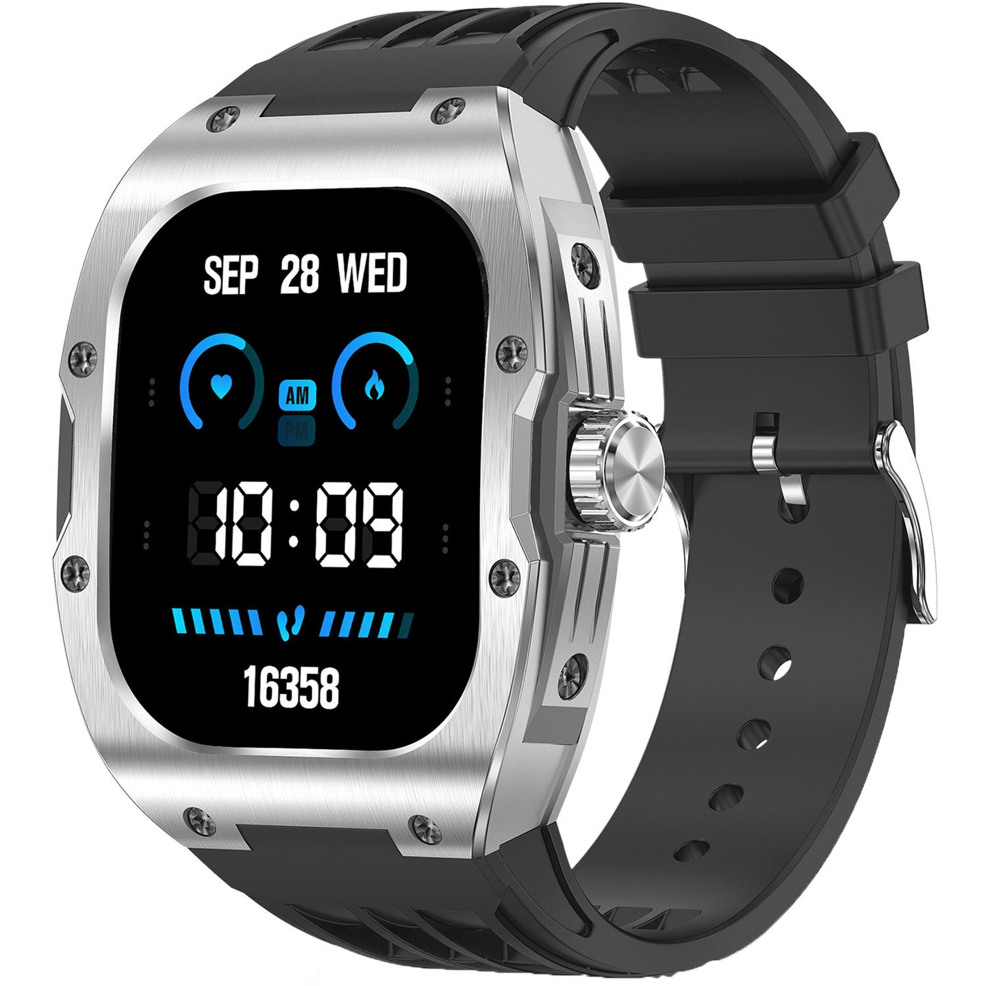 KSIX Smartklocka Hero AMOLED - Svart