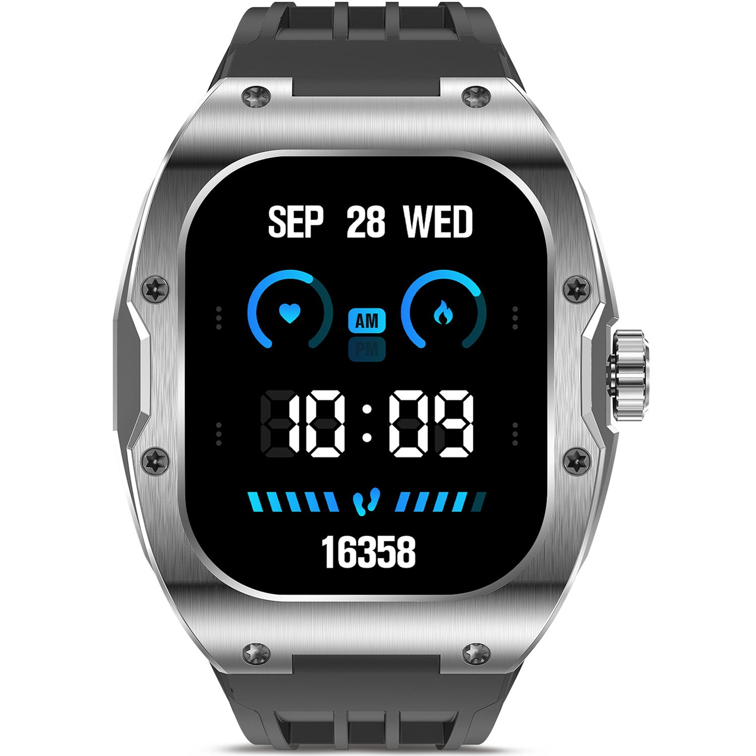 KSIX Smartklocka Hero AMOLED - Svart