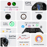 KSIX Smartklocka Explorer GPS - Svart