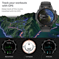 KSIX Smartklocka Explorer GPS - Svart