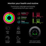 KSIX Smartklocka Titanium - Svart