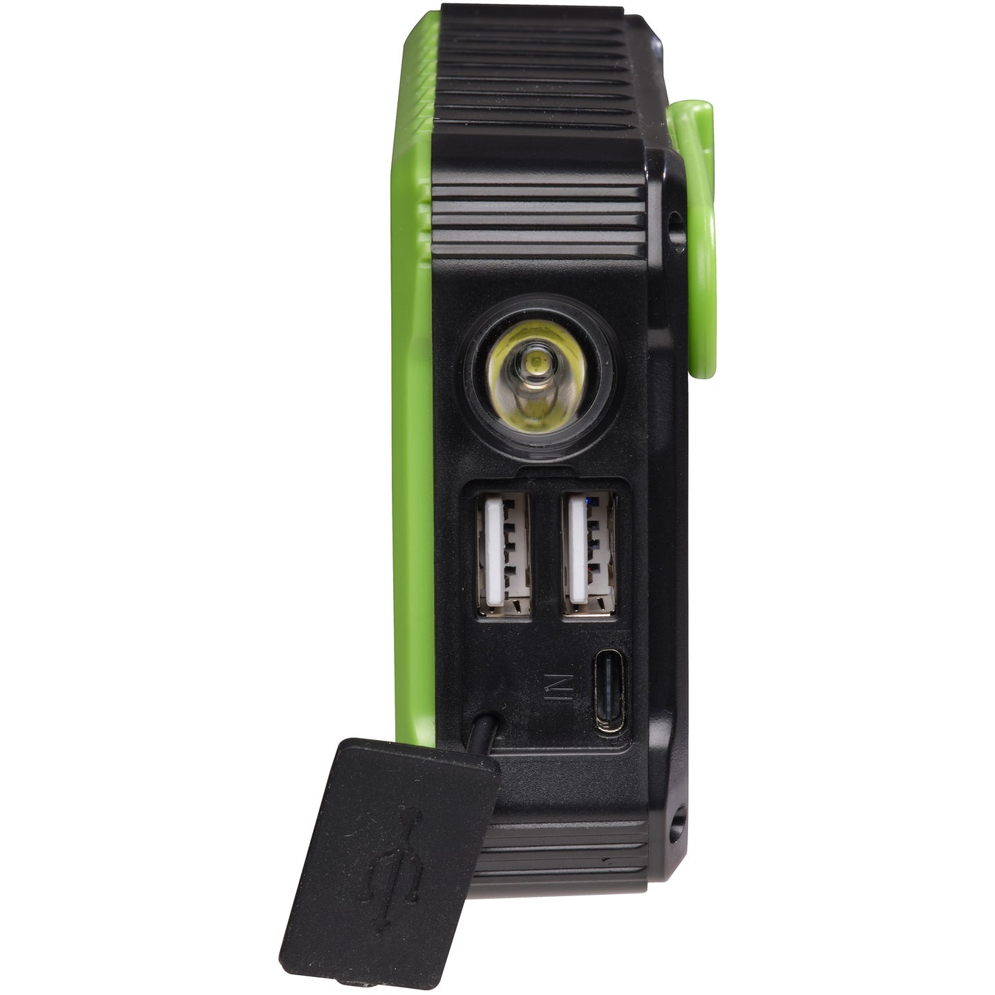 Denver PowerBank 10.000 mAh Solcell Vev Svart/Grön