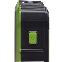 Denver PowerBank 10.000 mAh Solcell Vev Svart/Grön