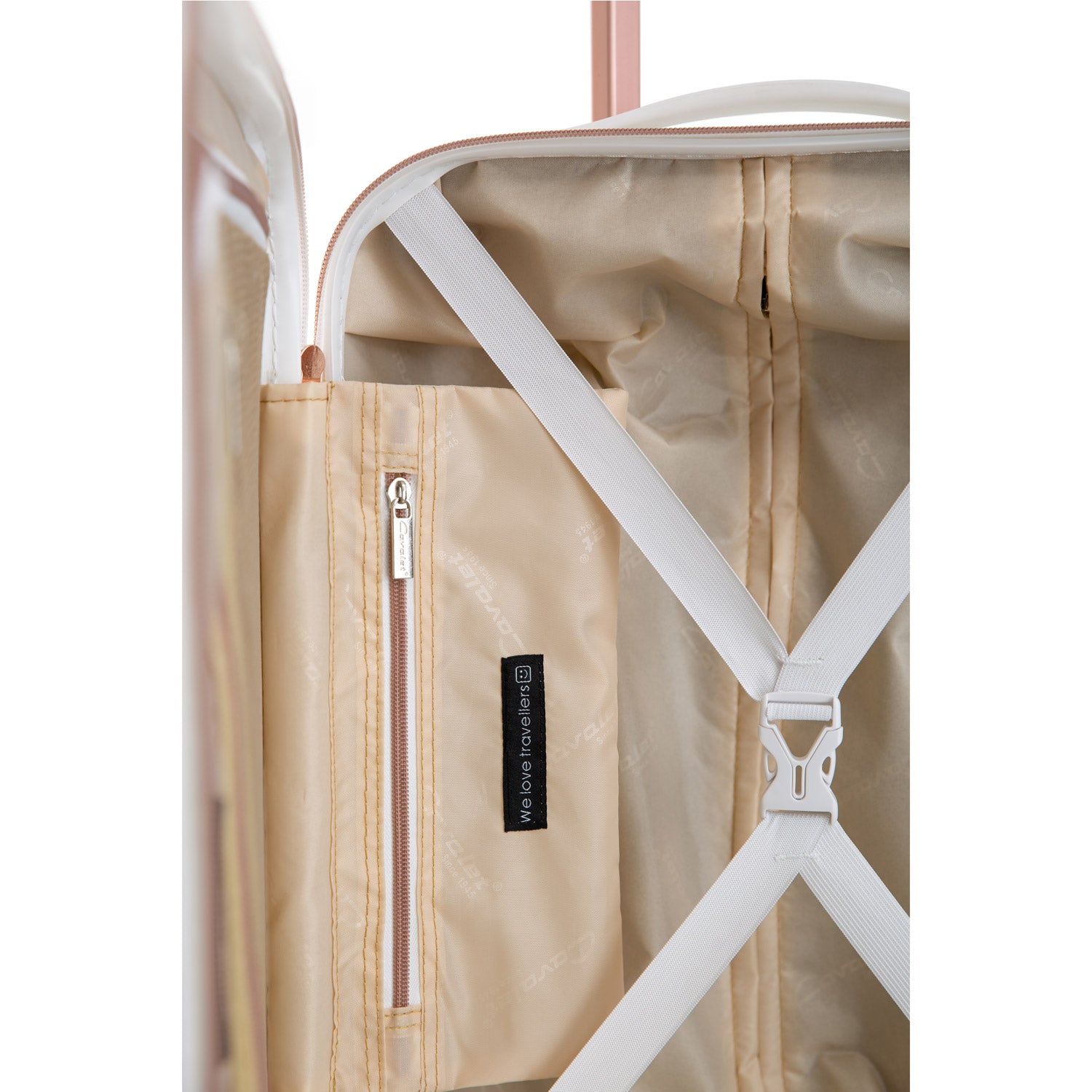 Cavalet Kabinväska Pasadena Vit/Rosé