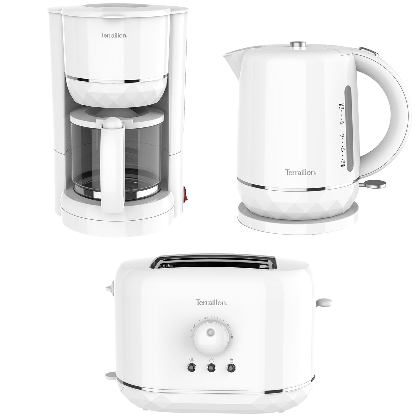 Terraillon Frukostpaket Diamond Serie Vit