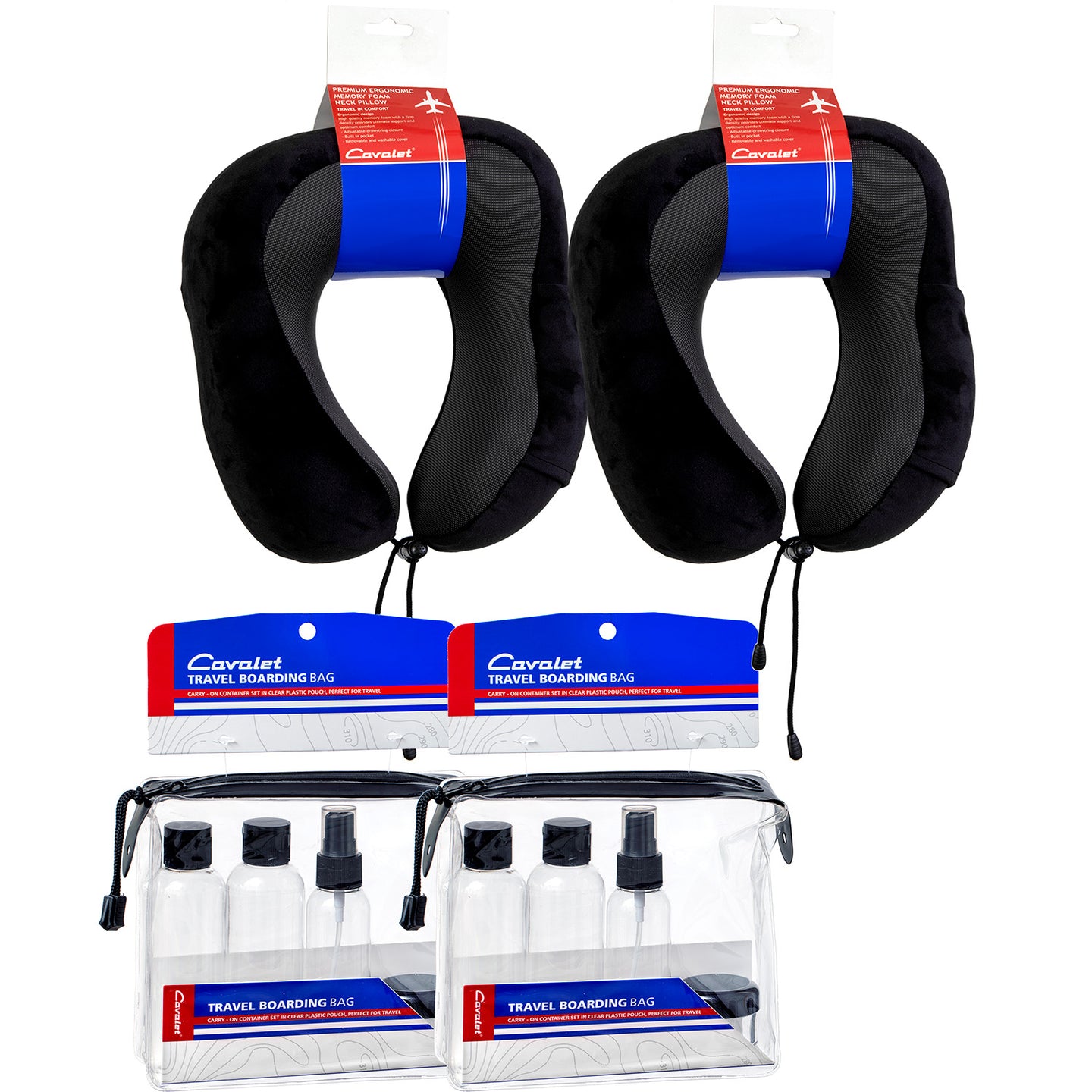 Cavalet Resekit 7 (2st Nackkuddar, 2set Reseflaskor)