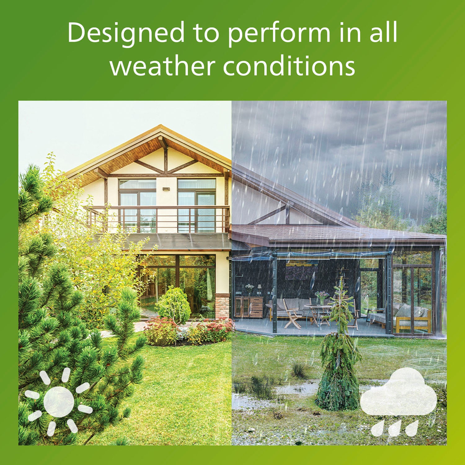 Philips Blaise Vägglampa Solcell LED 250/20lm Svart