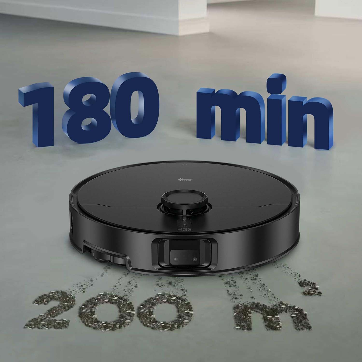 Hoover Robotdammsugare HG8 Våt & Torr, WiFi, Tömningsstation Vatten