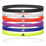 Adidas Hairbands - Set of 6 Black/White/Red/Purple/Blue/Ye