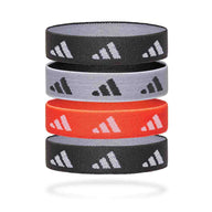 Adidas Hair Ties - Set of 4 Black/White/Solar Red