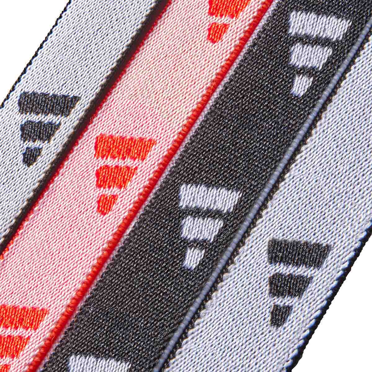Adidas Hair Ties - Set of 4 Black/White/Solar Red