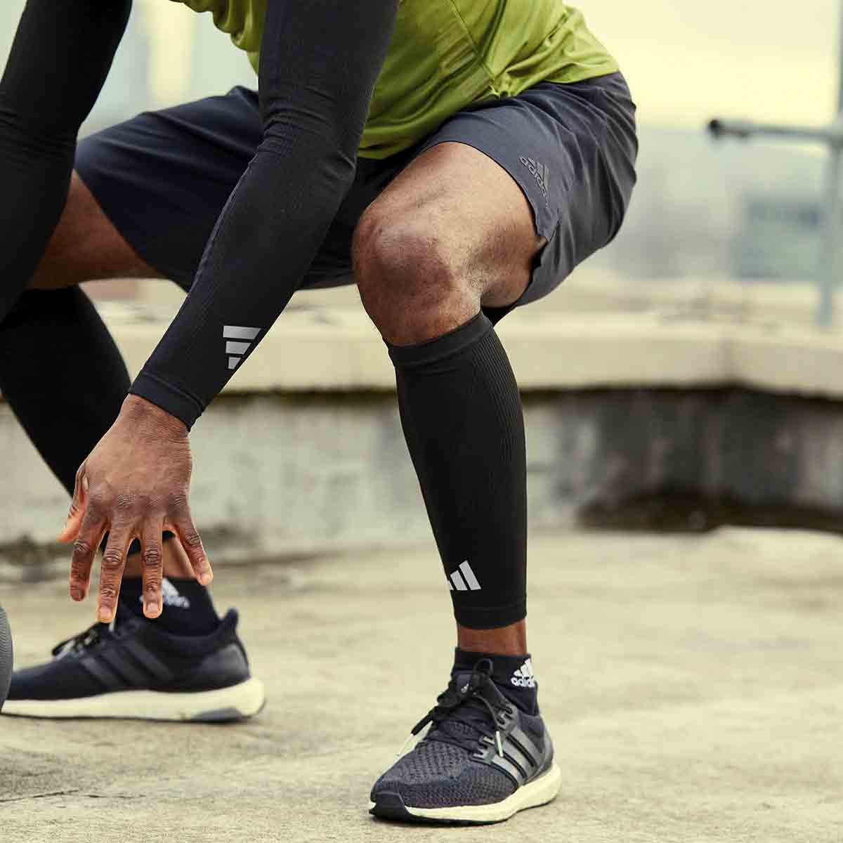 Adidas Compression Calf Sleeves Black