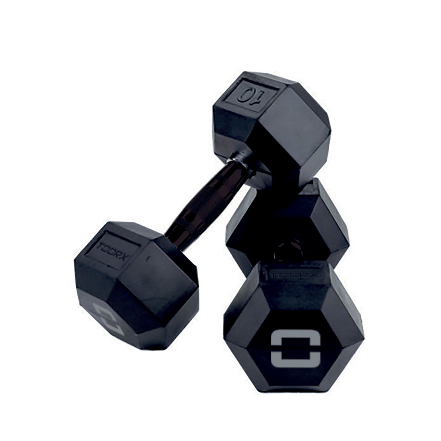 Toorx Hex Rubber Dumbbell 12-5 Kg