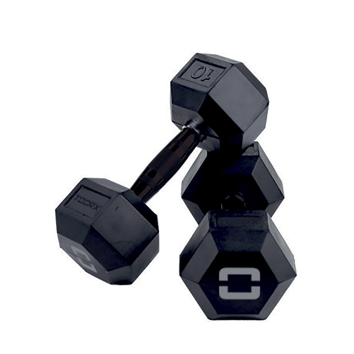 Toorx Hex. Rubber Dumbbell 1 Kg