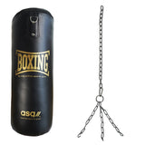 ASG Boxing bag+Gloves, 60 cm,11kg Guld
