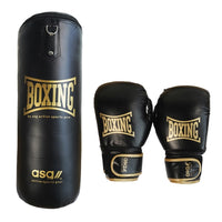 ASG Boxing bag+Gloves, 60 cm,11kg Guld