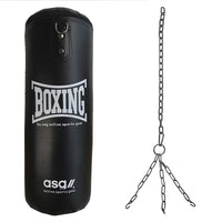 ASG Boxing bag+Gloves, 60 cm,11kg Hvid