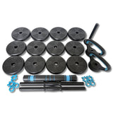 ASG Vægtsæt 20 kg. Sort/Petrol Black/Petrol Blue