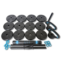 ASG Vægtsæt 20 kg. Sort/Petrol Black/Petrol Blue