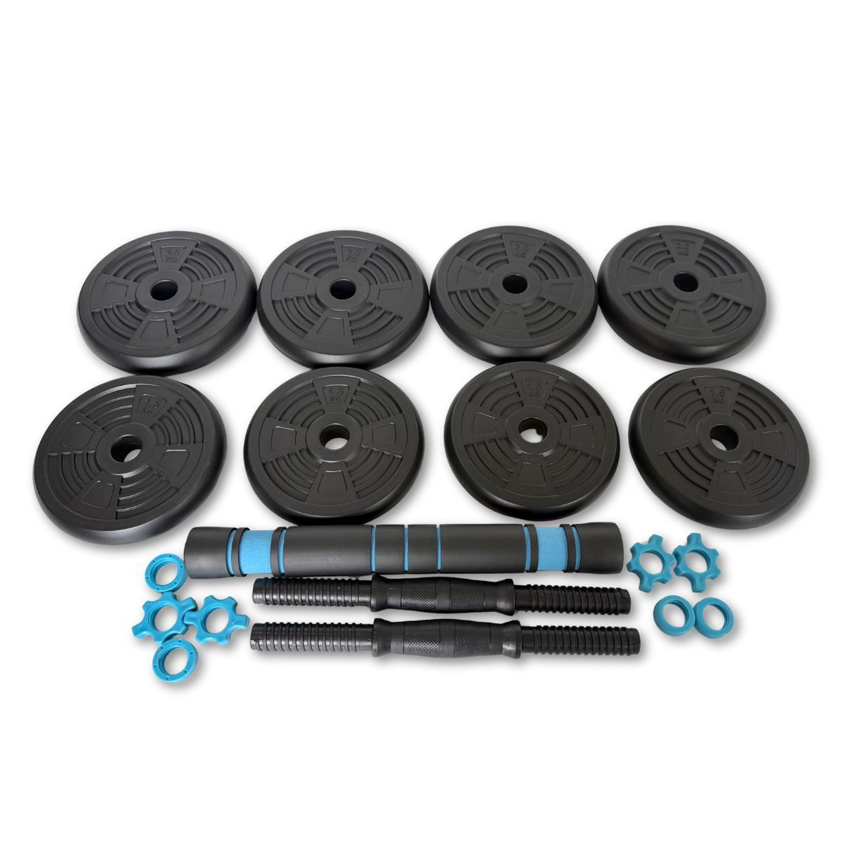 ASG Vægtsæt 15 kg. Black/Petrol Blue