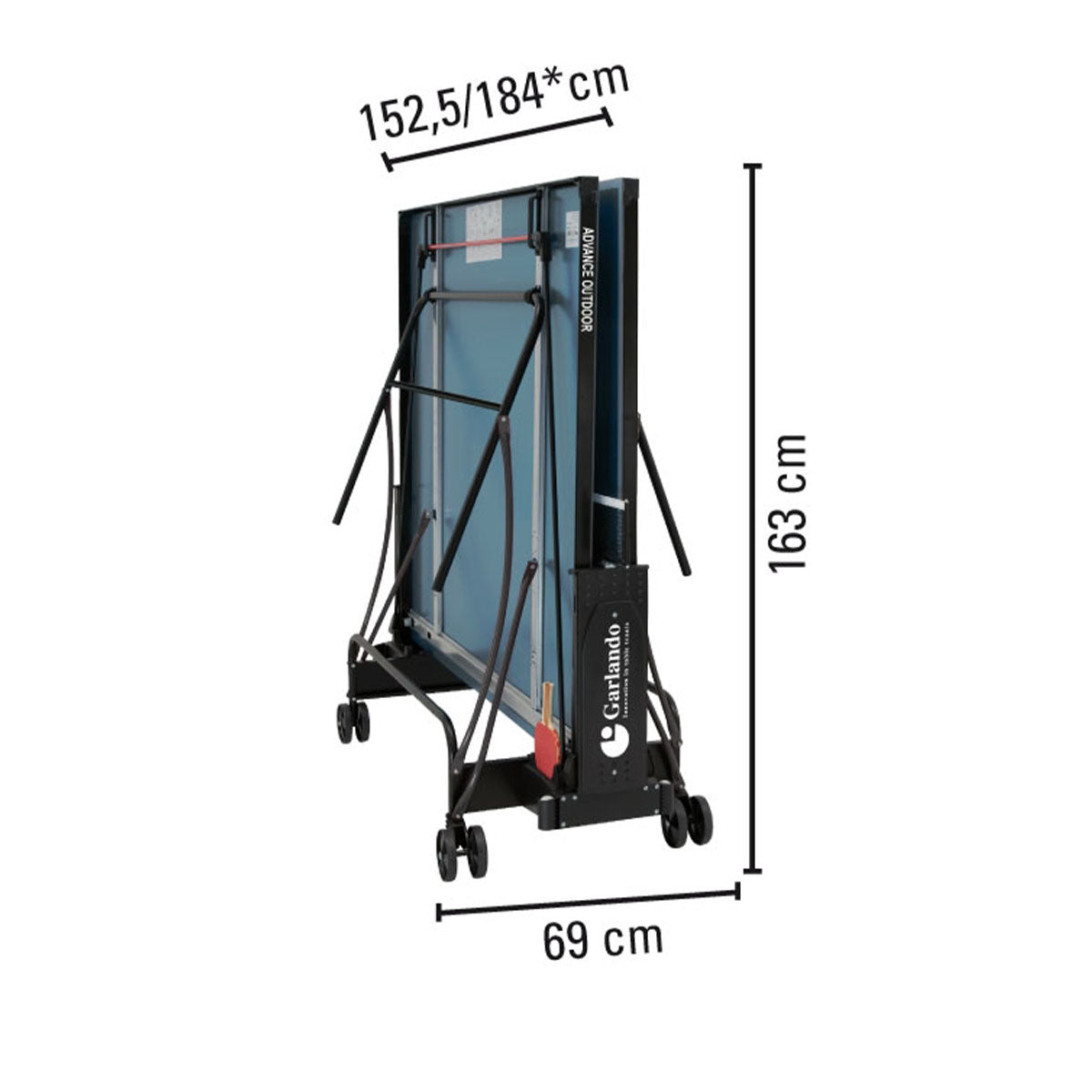 Toorx ADVANCE OUTDOOR Tabletennis Blå