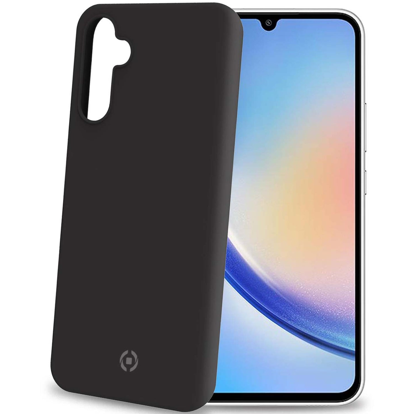 Celly Cromo Soft rubber case Galaxy A34 5G Svart