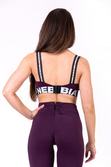 Nebbia Airy Sport Bra, burgundy