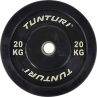 Tunturi Bumperplate 20kg – Viktskiva för Olympisk Skivstång (Ø50 mm)