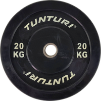 Tunturi Bumperplate 20kg – Viktskiva för Olympisk Skivstång (Ø50 mm)
