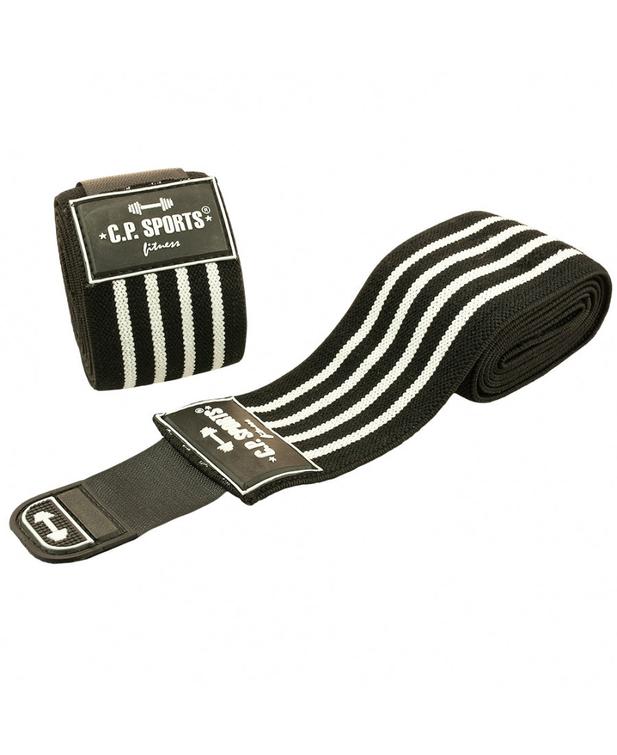 C.P Sports Elbow Wraps Pro 1,3 m, black/white