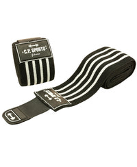 C.P Sports Elbow Wraps Pro 1,3 m, black/white