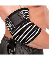 C.P Sports Elbow Wraps Pro 1,3 m, black/white