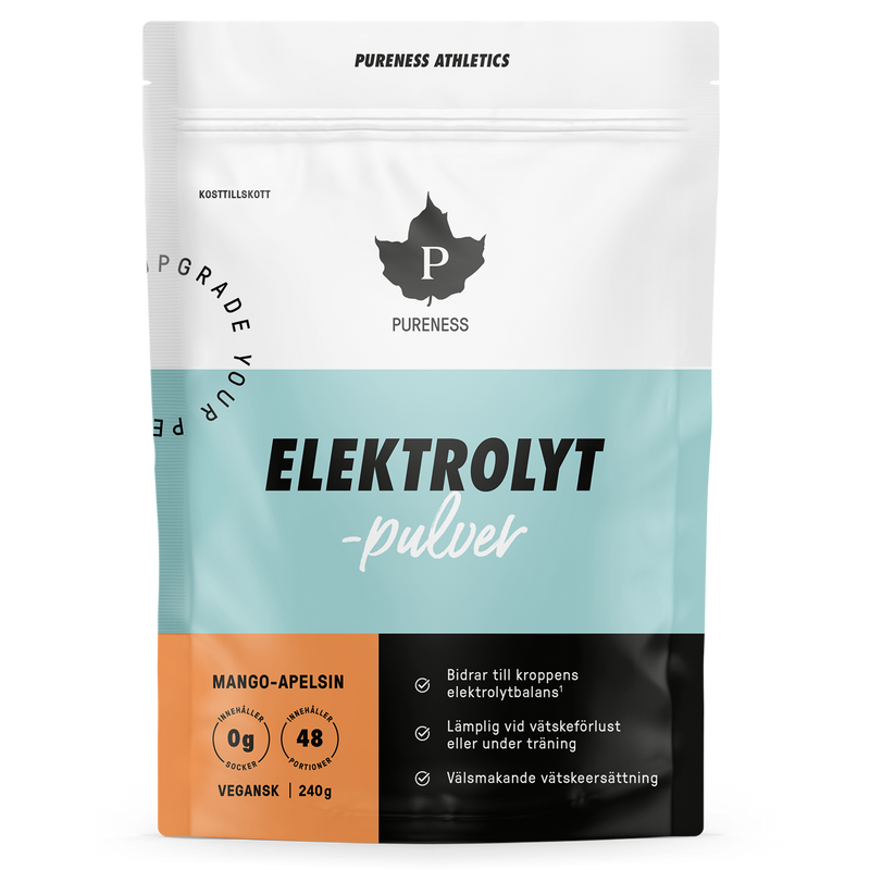 Pureness Elektrolytpulver Mango Apelsin - 240 g – Din vän för en balanserad vätskekropp