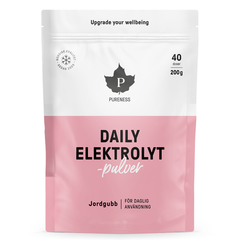 Pureness Daily Elektrolytpulver Jordgubb - 200 g - Den perfekta balansen
