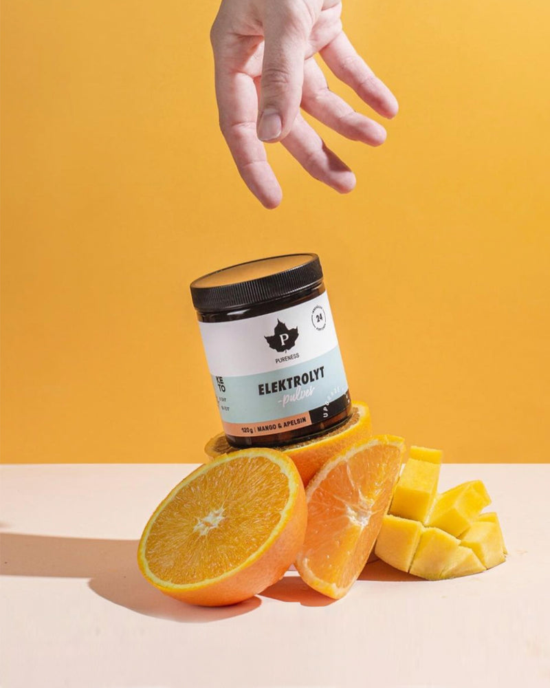 Pureness Elektrolytpulver Mango & Apelsin - 120 g
