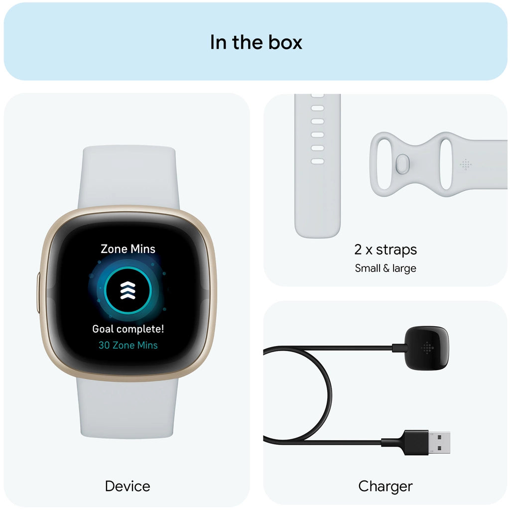 Fitbit Sense 2 – Blue Mist/Soft Gold – En smartare väg till mindre stress, bättre sömn och mer kontroll över dagen