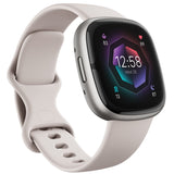 Fitbit Sense 2, Lunar White/Platinum