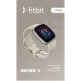 Fitbit Sense 2, Lunar White/Platinum