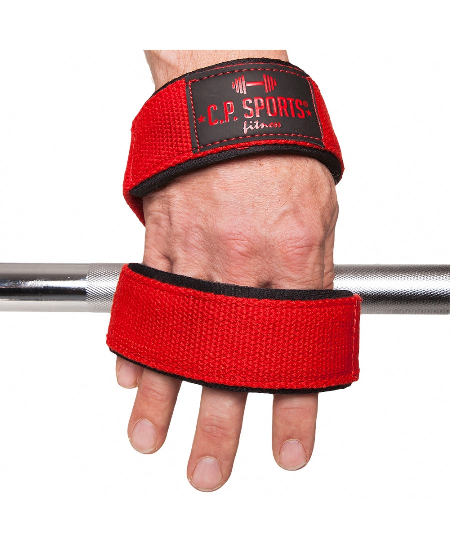 C.P Sports Figure 8 Straps - Lifting Loops, red